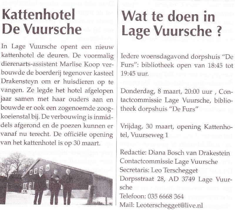 Kattenhotel de Vuursche